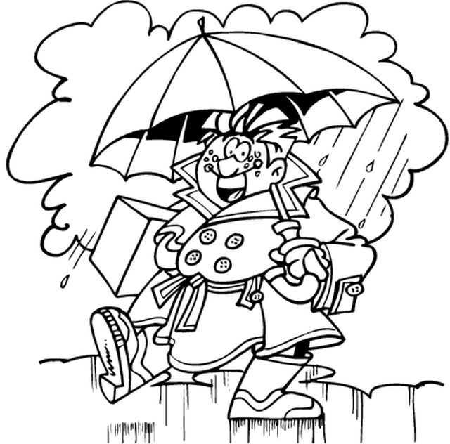 coloriages sous la pluie  Page 2