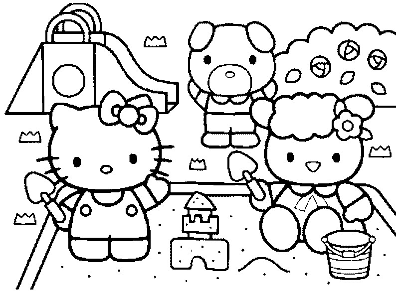 coloriages hello kitty  Page 2